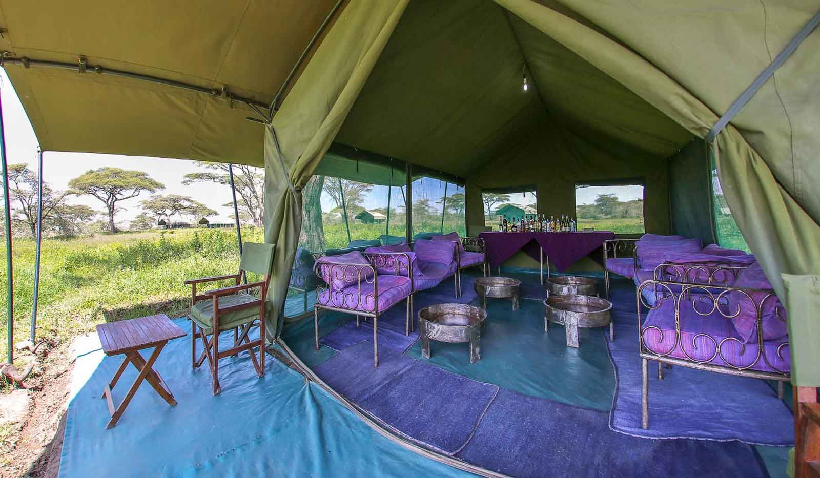 Serengeti Halisi camp inside