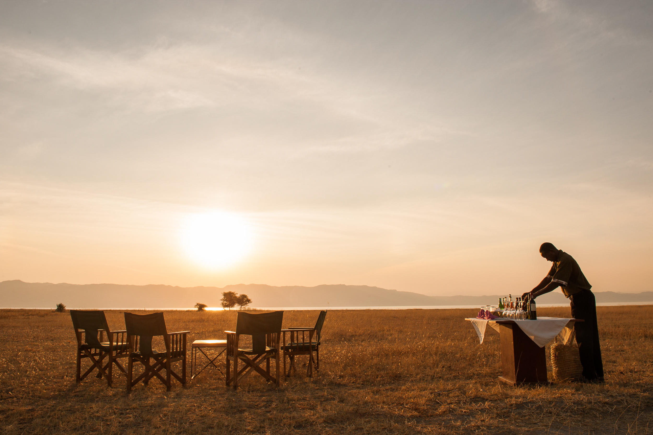 Sunset at Maramboi Tented Lodge