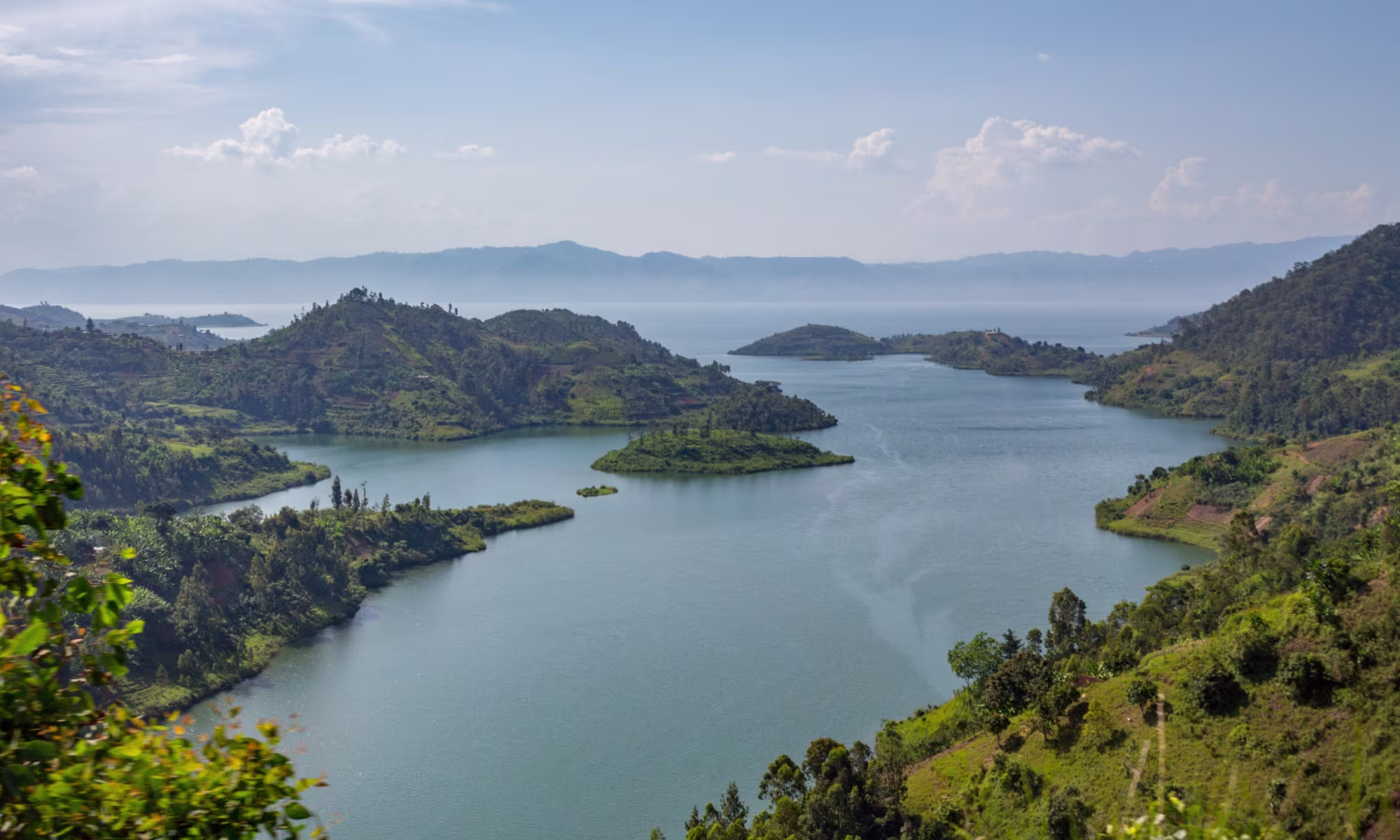 Virunga Mountains in Volcanoes National Park Rwanda gorilla trekking destination